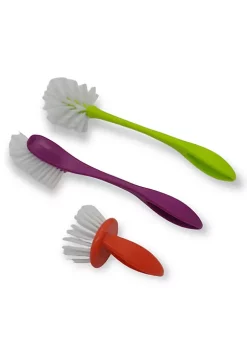 Handy Housewares 3 Piece Durable Dish Cleaning Scrubbing Brush Set - Multiple Brush Sizes 13 Handy Housewares 3 Piece Durable Dish Cleaning Scrubbing Brush Set - Multiple Brush Sizes -Guzzin Shop Belk 1002