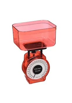 Handy Housewares Mini Analog Kitchen Food Scale with Removable Measuring Cup - 1000g/500mL Capacity - Yellow