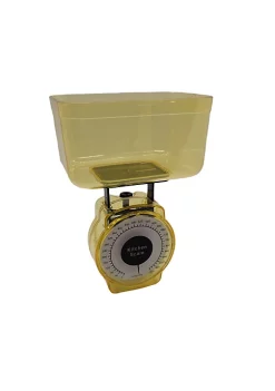 Handy Housewares Mini Analog Kitchen Food Scale with Removable Measuring Cup - 1000g/500mL Capacity - Yellow -Guzzin Shop Belk 1024
