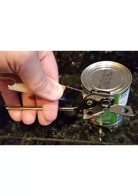 Handy Housewares Classic t Hand Held Metal Manual Can Opener with Built-In Bottle Top Remover 6 Handy Housewares Classic t Hand Held Metal Manual Can Opener with Built-In Bottle Top Remover - Image 4