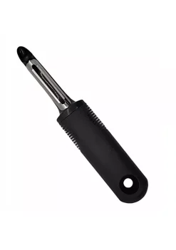 Handy Housewares Deluxe Fruit & Vegetable Peeler, BPA-Free Soft Oversized Grip Veggie Peeler with Swiveling Twin Blades, Potato Eye Remover - Green