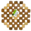 Handy Housewares 8" Natural Bamboo Wood Trivet Hot Pad Table Protector -Guzzin Shop Belk 1060