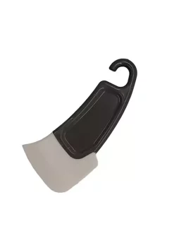 Handy Housewares Durable 6" Long Silicone Blade Pan / Bowl Food Cleaning Scraper - Grey
