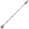 Handy Housewares 10" Twisted Stainless Steel Cocktail Drink Mixing Bar Spoon with Garnish Fork