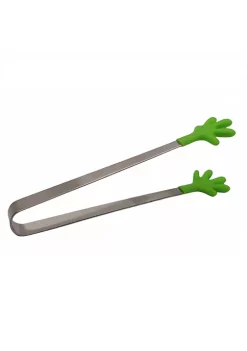 Handy Housewares 5" Long Stainless Steel Mini Tongs with Silicone Hand Shaped Tips - Green -Guzzin Shop Belk 1115