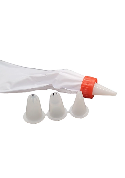 Handy Housewares 5-Piece Cake Decorating Set - Includes Pastry Bag and 4 Icing Nozzle Tips 3 Handy Housewares 5-Piece Cake Decorating Set - Includes Pastry Bag and 4 Icing Nozzle Tips - Image 2