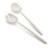Guzzini Tierra collection salad servers, made entirely by recycling 2.6 PET water bottles, milk white -Guzzin Shop Belk 126