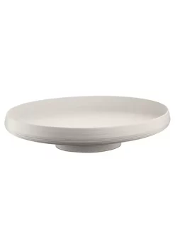 Guzzini centerpiece/fruit bowl 42x30xh9cm, milk white. Made by recycling (31) 100% disposable water bottles. -Guzzin Shop Belk 159