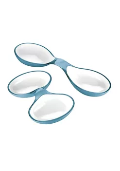 Guzzini Two-Tone Set Of 2 Interlocking Dishes