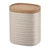Guzzini medium storage jar 1000cc, clay. Made by recycling six 100% disposable water bottles. -Guzzin Shop Belk 192