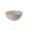 Guzzini Tierra collection bowl, made entirely by recycling 14 PET water bottles, taupe -Guzzin Shop Belk 200