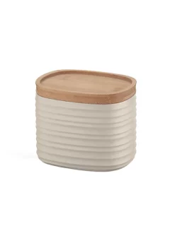 Guzzini small storage jar 500cc, clay. Made by recycling five 100% disposable water bottles.
