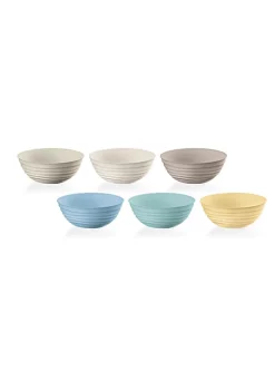 Guzzini Tierra collection bowl, made entirely by recycling 14 PET water bottles, assorted -Guzzin Shop Belk 229