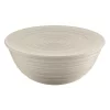 Guzzini extra large bowl 3100cc with lid, made by recycling fourteen 100% disposable water bottles, clay -Guzzin Shop Belk 254