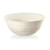 Guzzini Tierra collection bowl, made entirely by recycling 14 PET water bottles, milk white -Guzzin Shop Belk 261