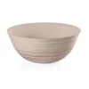 Guzzini Tierra collection bowl, made entirely by recycling 14 PET water bottles, taupe -Guzzin Shop Belk 271
