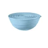 Guzzini Tierra medium bowl with lid, powder blue. Capacity 1090cc. -Guzzin Shop Belk 299