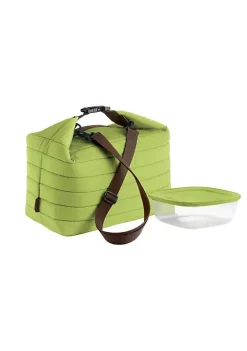 Guzzini On The Go waterproof thermal Large bag with airtight container 30x18xh30cm, apple green
