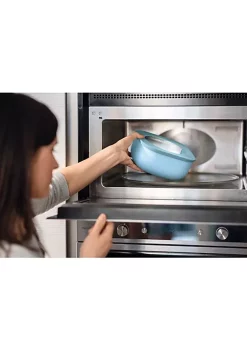 Guzzini Kitchen Active Design deep airtight container 750cc, matt mid blue -Guzzin Shop Belk 374