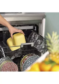 Guzzini Kitchen Active Design shallow airtight container 450cc, ochre -Guzzin Shop Belk 384