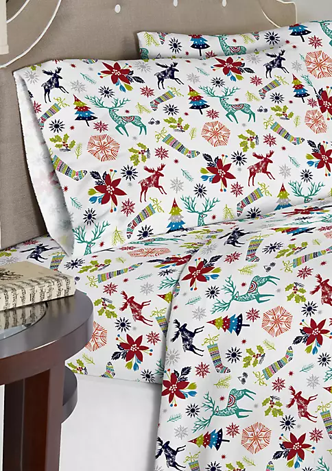 Pointehaven Celeste Home Cotton Flannel Sheet Set 4 Pointehaven Celeste Home Cotton Flannel Sheet Set - Image 2