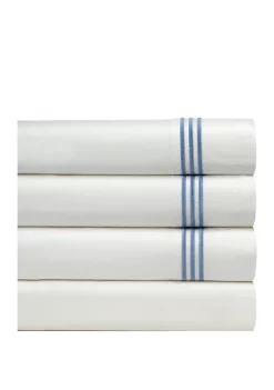 Pointehaven 300 Thread Count Embroidered Sheet Set -Guzzin Shop Belk 464