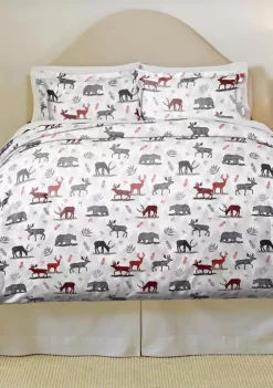 Pointehaven 180 GSM Cotton Flannel Duvet Set -Guzzin Shop Belk 486
