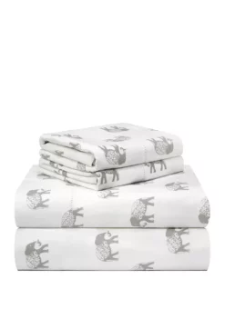 Pointehaven Velvet Feel Flannel Sheet Set