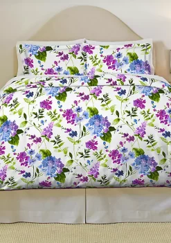 Pointehaven Celeste Home 200 TC Percale Cotton Duvet Set