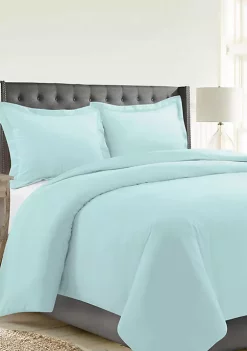 Pointehaven Celeste Home Velvet Soft Luxury Cotton Flannel Duvet Set