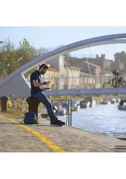 Handy Housewares 12.5" Long Handled Colorful Melamine Slotted Serving Spoon - Blue -Guzzin Shop Belk 66