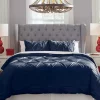 Pointehaven 200 Thread Count 2-Piece Knotted Pintuck Duvet Set -Guzzin Shop Belk 684