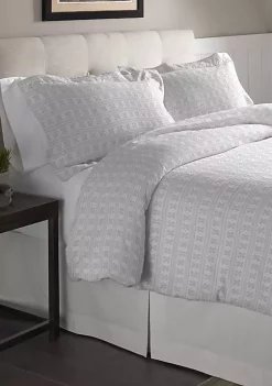 Pointehaven Superior Weight Cotton Flannel Duvet Set
