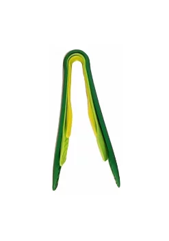 Handy Housewares 3 Piece Sturdy Nylon Nesting Serving Tongs Set - 6", 8" and 10" Tongs - Green
