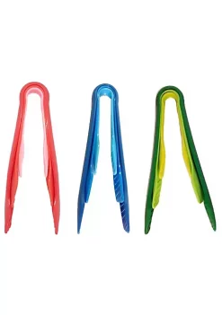 Handy Housewares 3 Piece Sturdy Nylon Nesting Serving Tongs Set - 6", 8" and 10" Tongs - Green -Guzzin Shop Belk 814