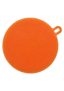 Handy Housewares 4" Round Silicone Dish Scrubbing Sponge / Vegetable Scrubber Brush - Blue -Guzzin Shop Belk 832