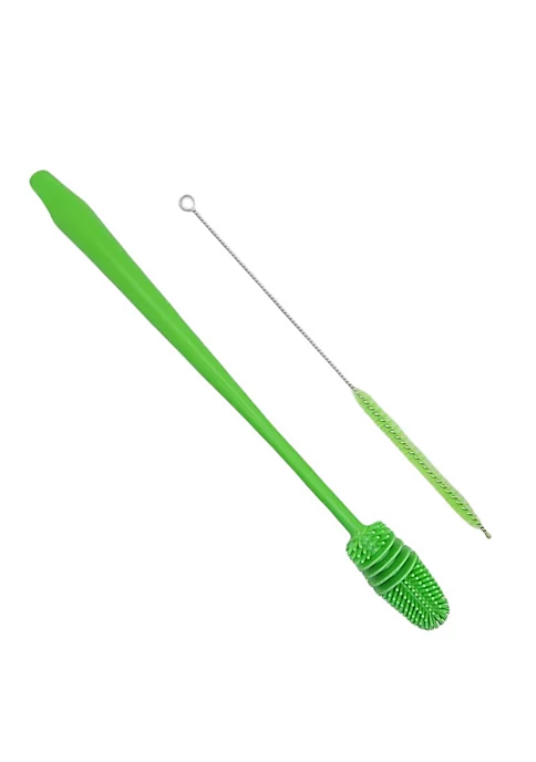 Handy Housewares 13" Long Reusable Drinking Bottle & Straw Cleaning Brush Set - Grey 3 Handy Housewares 13" Long Reusable Drinking Bottle & Straw Cleaning Brush Set - Grey