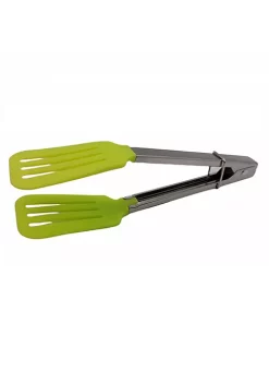 Handy Housewares 9" Slotted Locking Kitchen Turner Serving Tongs - Green -Guzzin Shop Belk 843