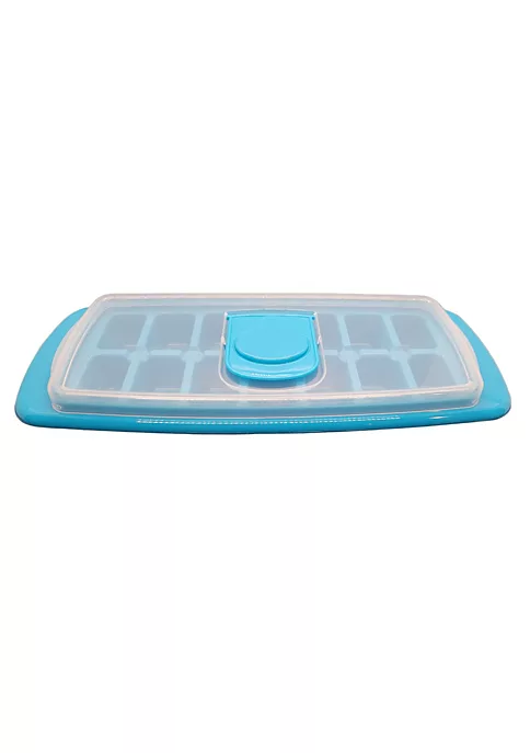 Handy Housewares Anti-Spill 14-Cubes Covered Ice Cube Tray with Easy Flip and Fill Lid 4 Handy Housewares Anti-Spill 14-Cubes Covered Ice Cube Tray with Easy Flip and Fill Lid - Image 2