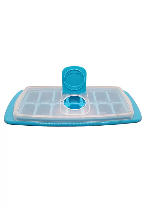 Handy Housewares Anti-Spill 14-Cubes Covered Ice Cube Tray with Easy Flip and Fill Lid 5 Handy Housewares Anti-Spill 14-Cubes Covered Ice Cube Tray with Easy Flip and Fill Lid - Image 3