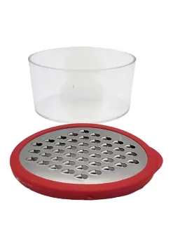 Handy Housewares Grater with Container - Ideal for Grating Garlic, Cheese and Zesting Citrus - Random Color -Guzzin Shop Belk 892