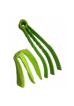 Handy Housewares Window Blind Cleaner Duster Brush with Washable 3 Finger Microfiber Sleeve, Shutter Cleaning Tool - Green -Guzzin Shop Belk 897