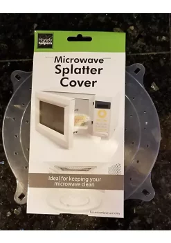 Handy Housewares 10" Round Vented Microwave Splatter Guard Food Bowl Cover - Helps Keep Your Microwave Clean -Guzzin Shop Belk 914