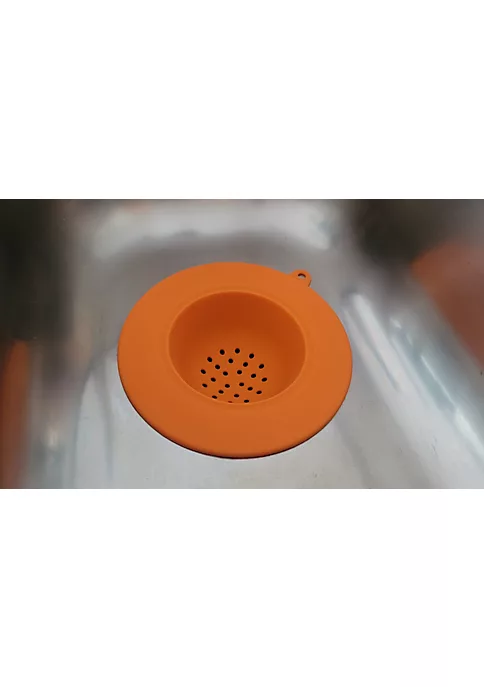 Handy Housewares 4.5" Flexible Silicone Sink Strainer, Easy To Clean, Fits Most Kitchen Sink Drains - Green 4 Handy Housewares 4.5" Flexible Silicone Sink Strainer, Easy To Clean, Fits Most Kitchen Sink Drains - Green - Image 2