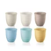 Guzzini Set of 6 , low tumblers 350cc assorted. Made by recycling sixteen 100% disposable water bottles. -Guzzin Shop Belk 96