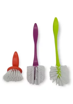 Handy Housewares 3 Piece Durable Dish Cleaning Scrubbing Brush Set - Multiple Brush Sizes 9 Handy Housewares 3 Piece Durable Dish Cleaning Scrubbing Brush Set - Multiple Brush Sizes -Guzzin Shop Belk 998